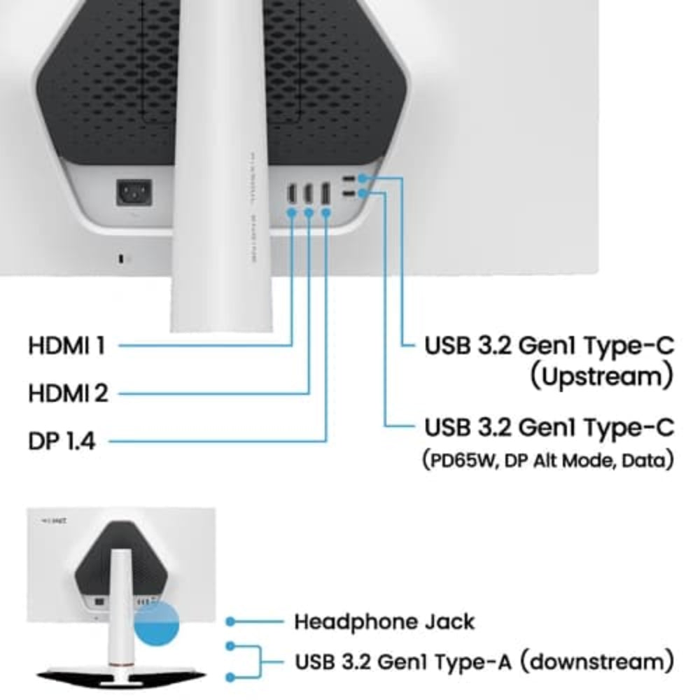 BENQ Mobiuz EX271Q 27 Inch 2K QHD 180Hz IPS Panel 95% SRGB 1MS AMD FreeSync Gaming Monitor (White)