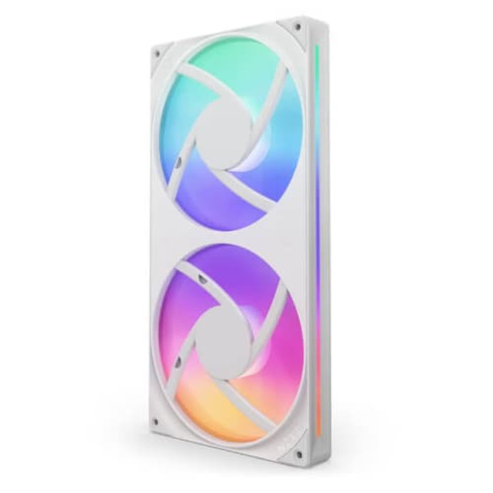 NZXT F280 Core RGB Cabinet Fan (White) (Dual Pack)
