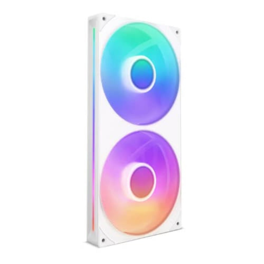 NZXT F280 Core RGB Cabinet Fan (White) (Dual Pack)