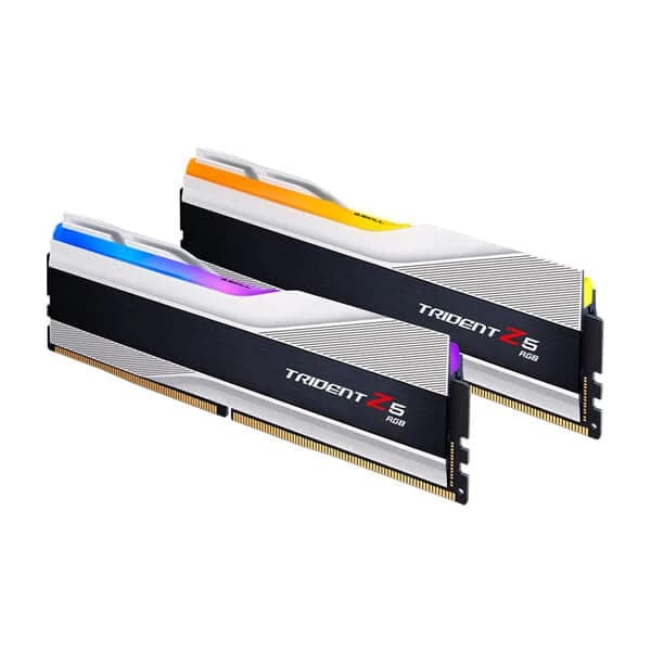 G.SKILL Trident Z5 RGB 32GB ( 16GBx2 ) 5200MHz DDR5 RAM ( Metallic Silver ) ( CL36 )