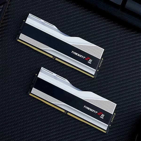 G.SKILL Trident Z5 RGB 64GB ( 32GBx2 ) 6000MHz DDR5 RAM ( Metallic Silver ) ( CL30 )