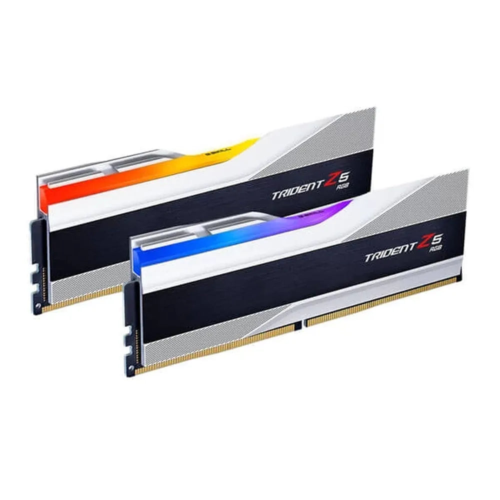 G.SKILL Trident Z5 RGB 32GB ( 16GBx2 ) 7200MHz DDR5 RAM ( Metallic Silver ) ( CL34 )