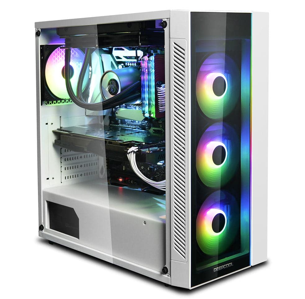 DEEPCOOL Matrexx 55 V3 ADD-RGB EATX 3F Mid Tower Cabinet ( White)