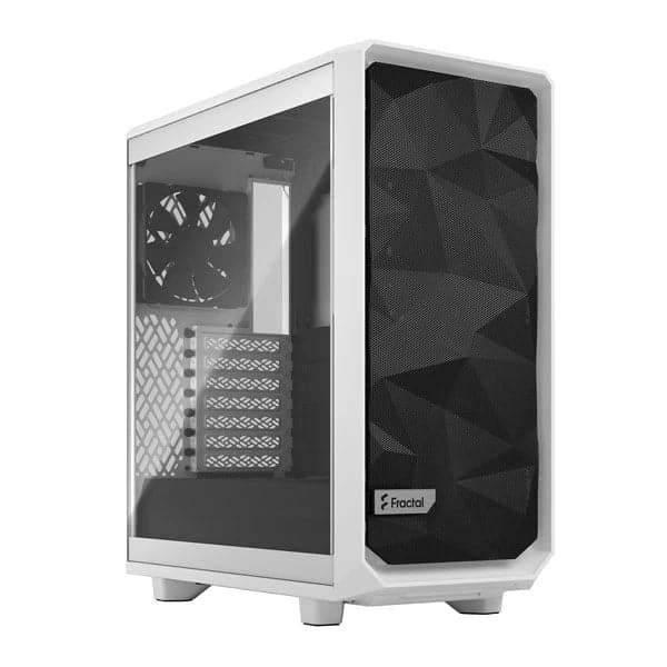 FRACTAL DESIGN Meshify 2 Compact Clear ATX Mid Tower Cabinet (White)