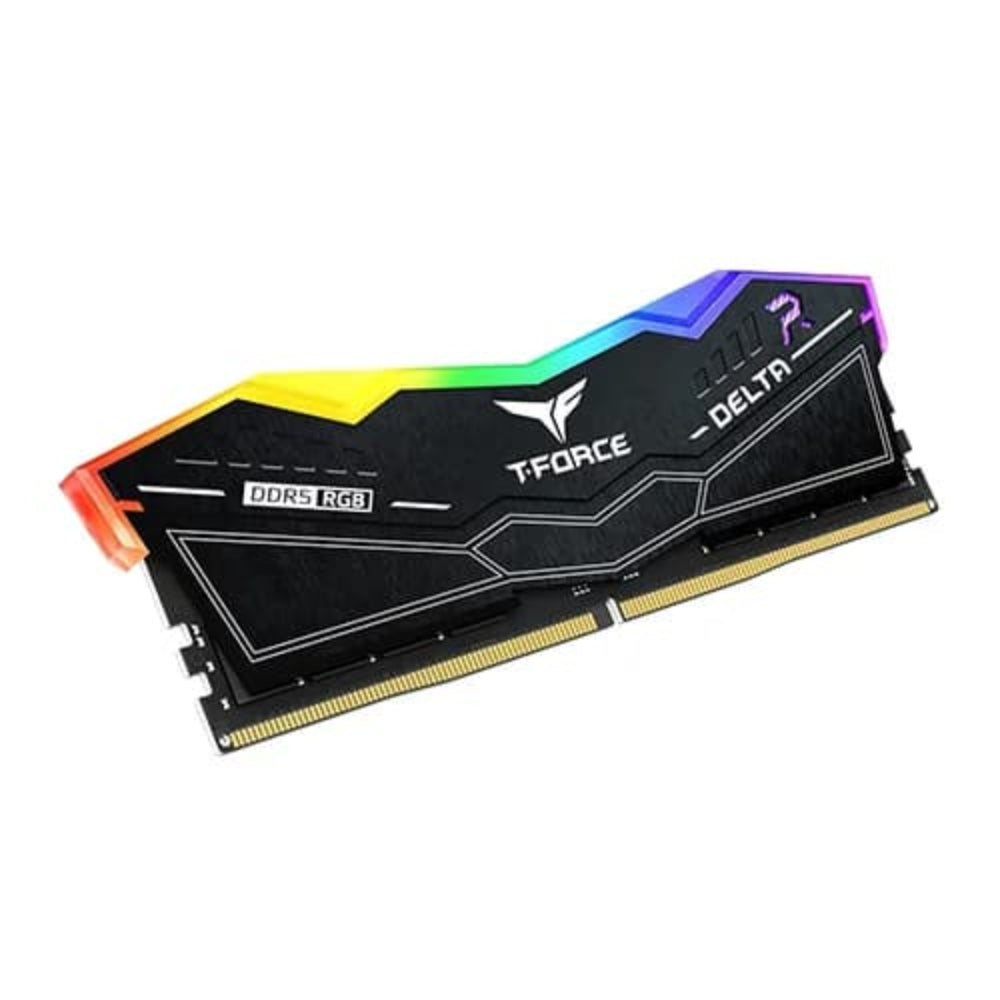 TEAMGROUP T-Force Delta RGB 64GB ( 32GB x 2 ) 6400MHz DDR5 RAM ( Black ) ( CL40 )