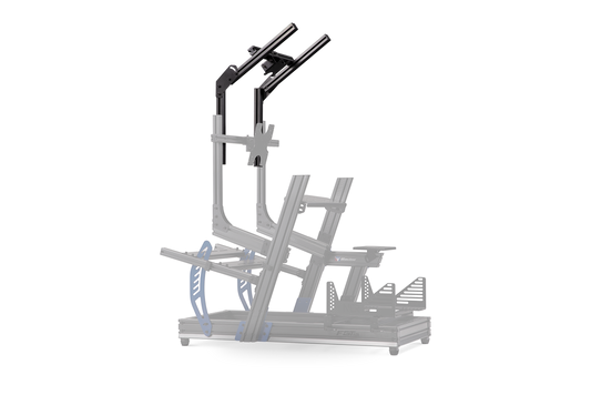 NEXT LEVEL Racing F-GT Elite Direct Mount Overhead Monitor Add-On- Carbon Grey NLR-E016