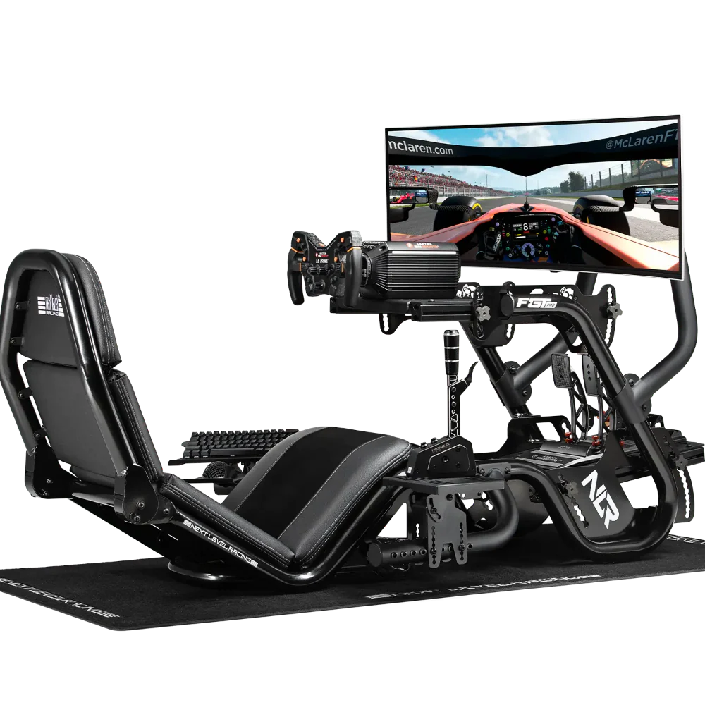 NEXT LEVEL RACING  F-GT Pro Formula and GT Racing Simulator Cockpit ( Black )