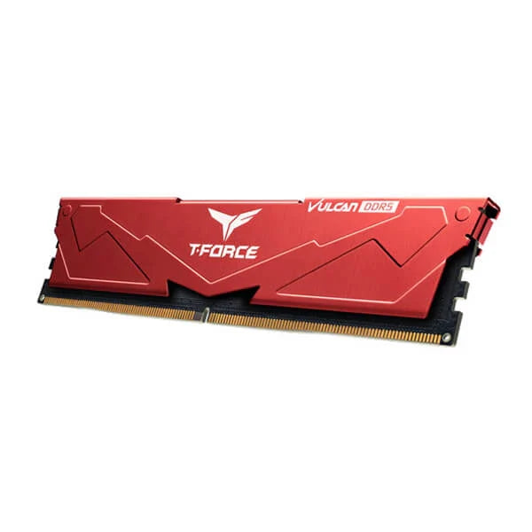 TEAMGROUP T-Force Vulcan 16GB ( 16GBx1 ) 5200MHz DDR5 RAM ( Red ) ( CL40 )