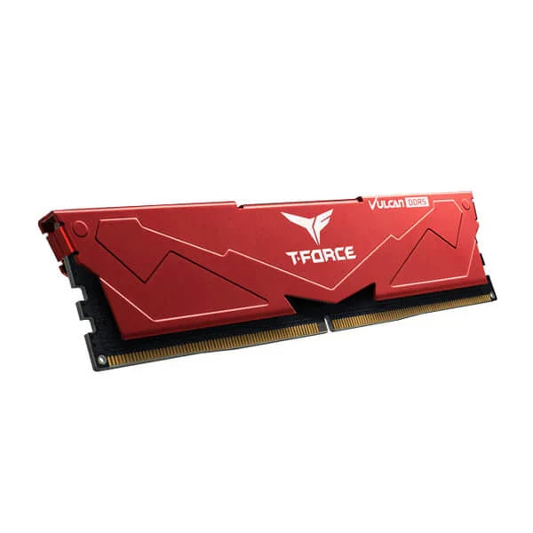 TEAMGROUP T-Force Vulcan 16GB ( 16GBx1 ) 5200MHz DDR5 RAM ( Red ) ( CL40 )