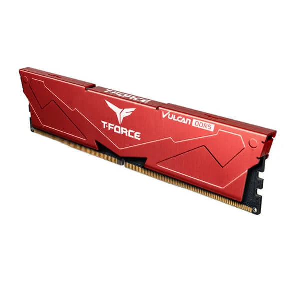 TEAMGROUP T-Force Vulcan 16GB ( 16GBx1 ) 5200MHz DDR5 RAM ( Red ) ( CL40 )