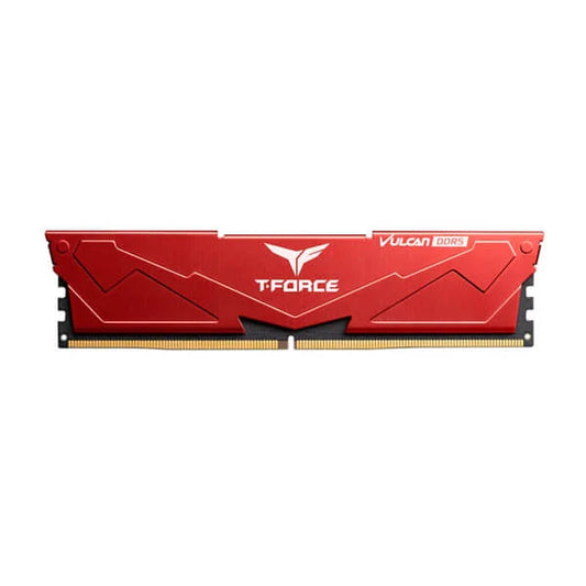 TEAMGROUP T-Force Vulcan 16GB ( 16GBx1 ) 6000MHz DDR5 RAM ( Red ) ( CL38 )