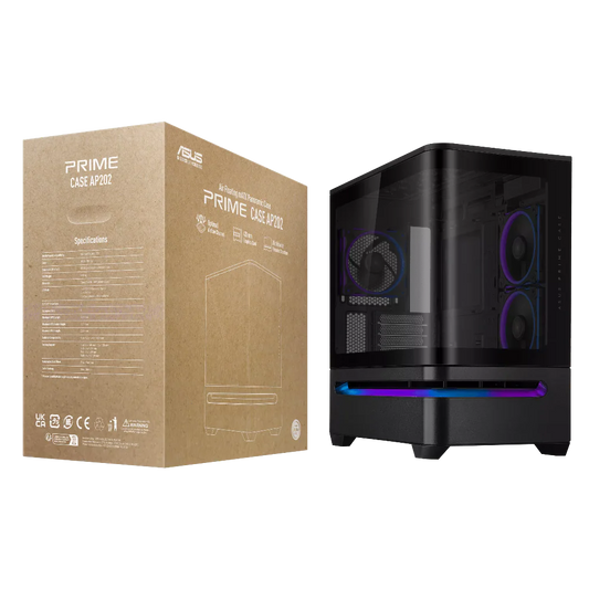 ASUS Prime AP202 ARGB MATX Mid Tower Cabinet ( Black )