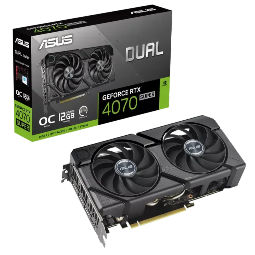 ASUS Dual GeForce RTX 4070 SUPER EVO OC Edition 12GB NVIDIA Graphic Card