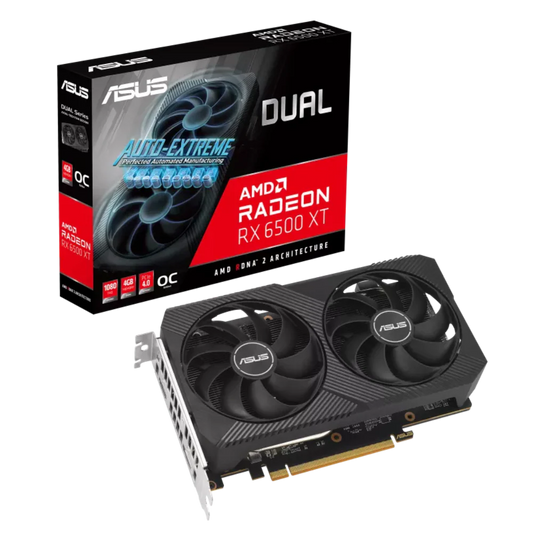 ASUS Dual Radeon RX 6500 XT V2 OC Edition 4GB AMD Graphic Card