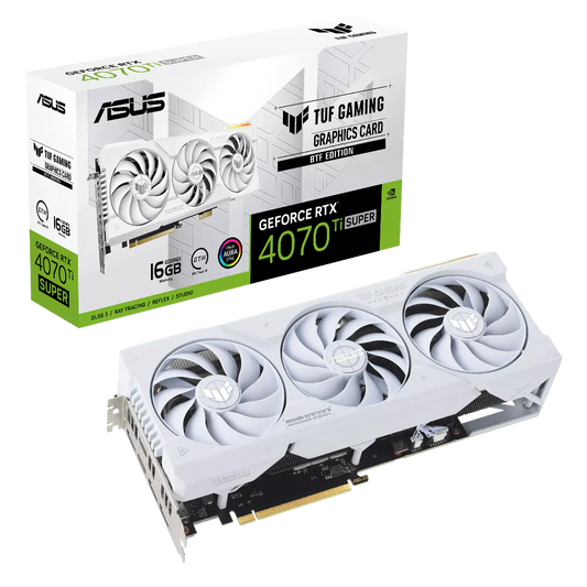 ASUS TUF Gaming RTX 4070 Ti Super BTF White 16GB Nvidia Graphics Card