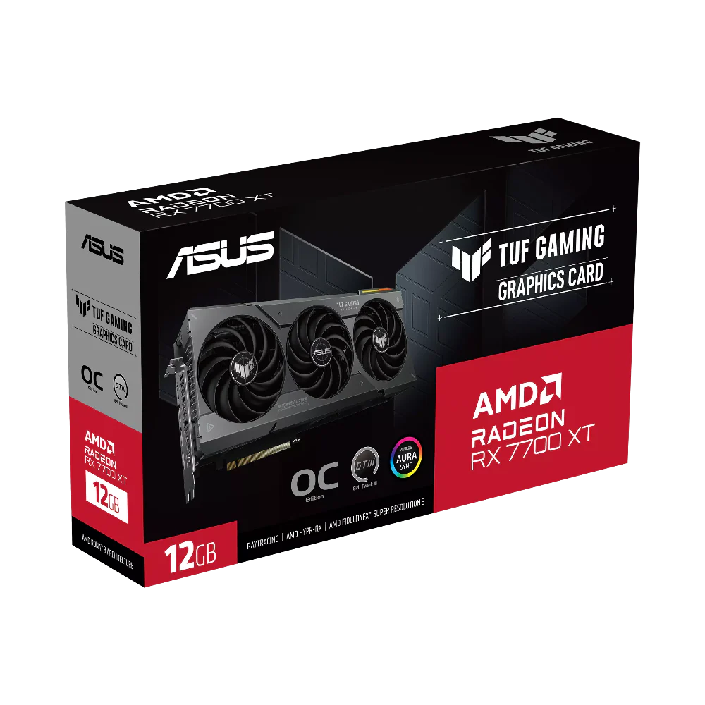 ASUS TUF Gaming Radeon RX 7700 XT OC 12GB AMD Graphic Card
