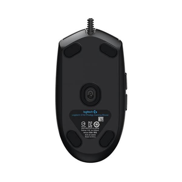 LOGITECH G102 Prodigy Wired Ambidextrous Gaming Mouse ( G102-PRODIGY ) ( 8000DPI / 6 Macro Buttons ) ( Black )
