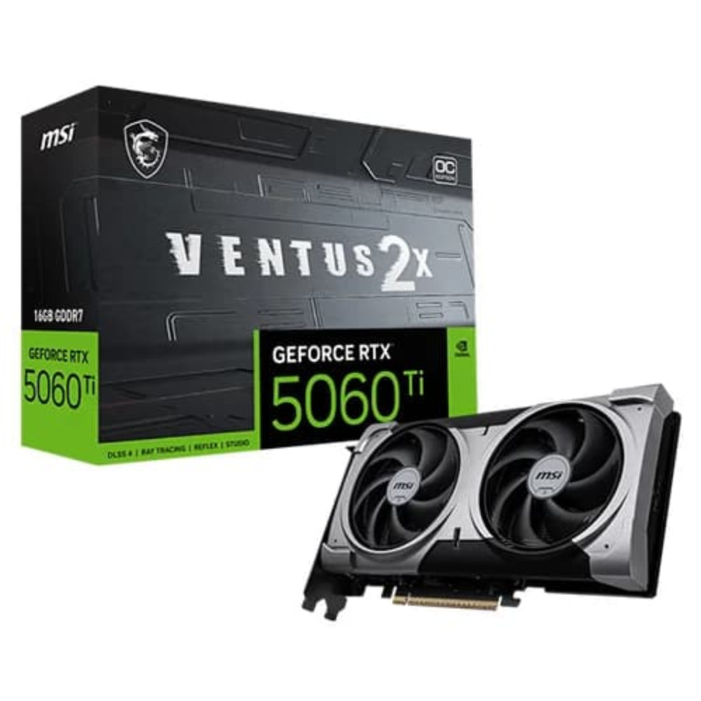 MSI GeForce RTX 5060 Ti Ventus 2X OC Plus 16GB Nvidia Graphic Card