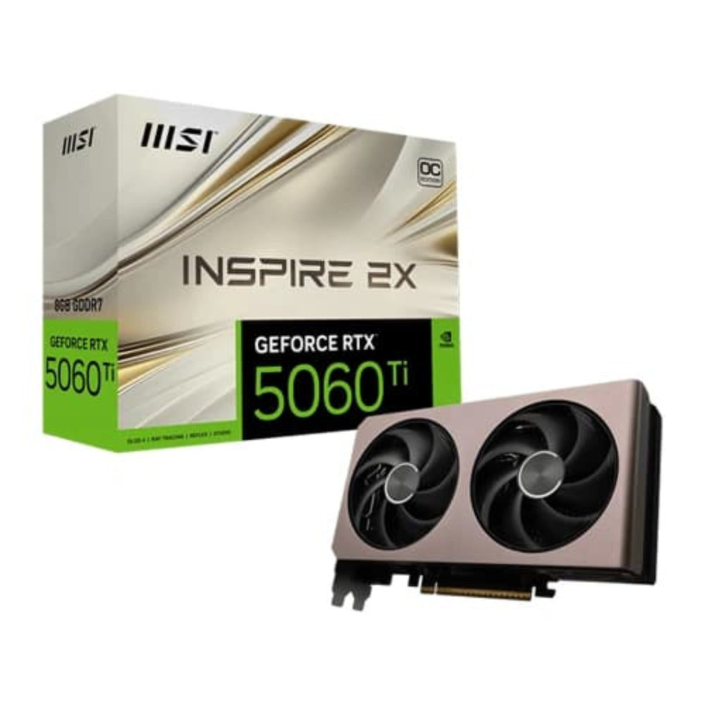 MSI GeForce RTX 5060 Ti Inspire 2X OC 8GB Nvidia Graphic Card