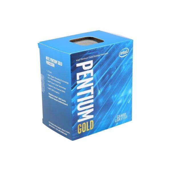 INTEL Pentium Gold 8th Generation G5400 Processor ( 3.7 GHz / 2 Cores / 4 Threads )