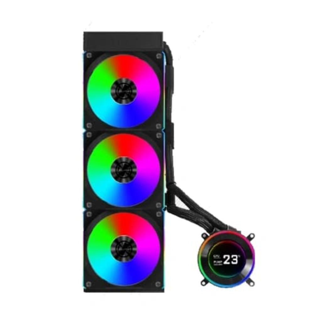 LIAN LI Hydroshift ll 360CL RGB 360mm CPU Liquid Cooler ( With LCD Display ) ( Black )