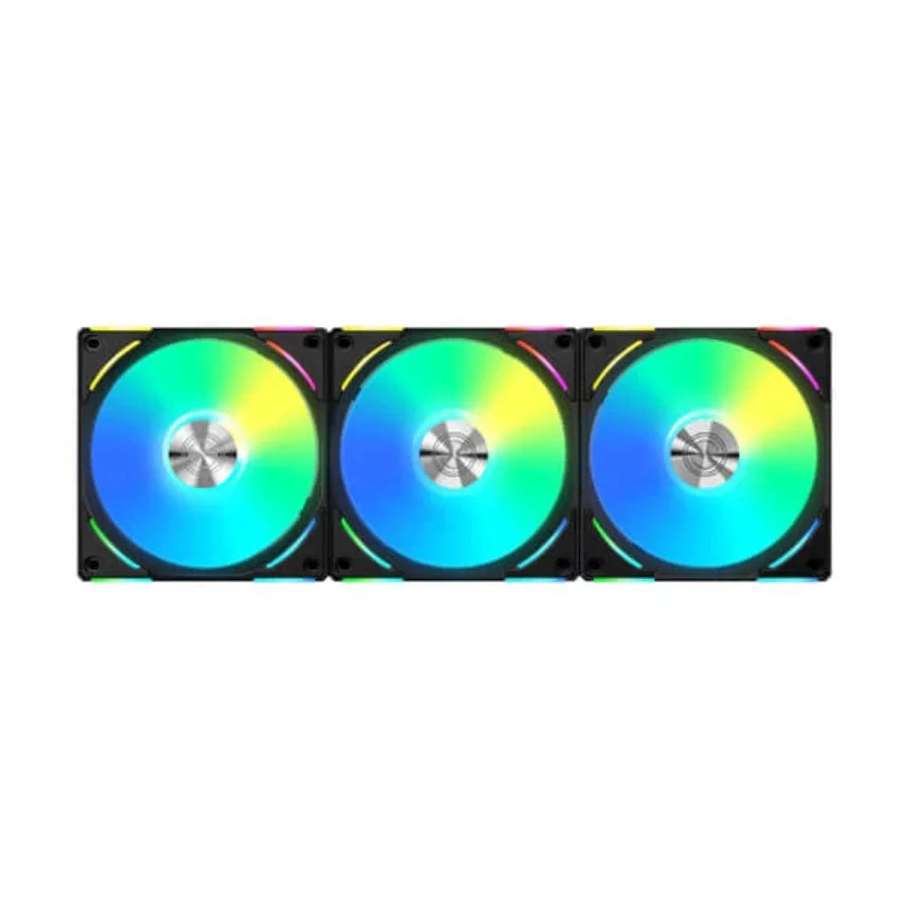 LIAN LI UNI Fan AL120 V2 ARGB Cabinet Fan (Black) (Triple Pack)