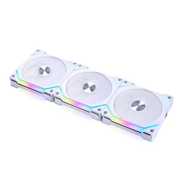 LIAN LI UNI Fan SL V2 120 ARGB With Controller Cabinet Fan (White) (Triple Pack)