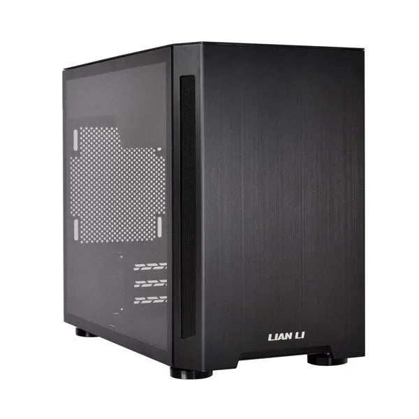 LIAN LI TU150 Tempered Glass ITX Mini Tower Cabinet (Black)