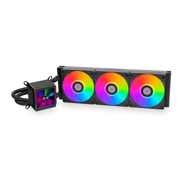 LIAN LI Galahad II LCD ARGB 360mm CPU Liquid Cooler (Black)