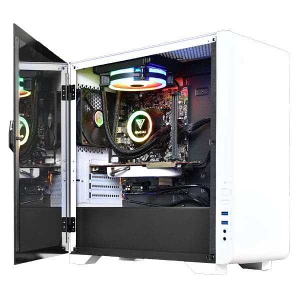 GAMDIAS Mars E2 Gaming MATX Mini tower Cabinet (White)