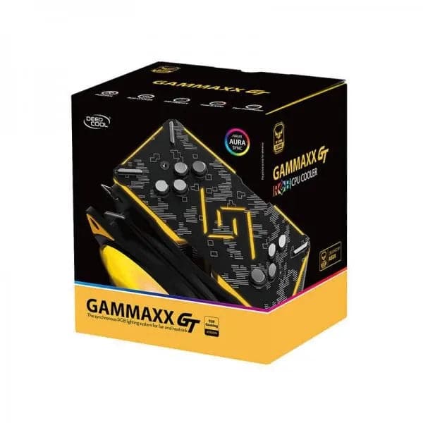 DEEPCOOL Gammaxx GT TUF Gaming Alliance (TGA) RGB Single Tower CPU Air Cooler (Black)