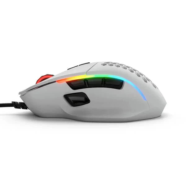 GLORIOUS Model I Wired Ergonomic Gaming Mouse ( 9 Macro Buttons ) ( Matte White )