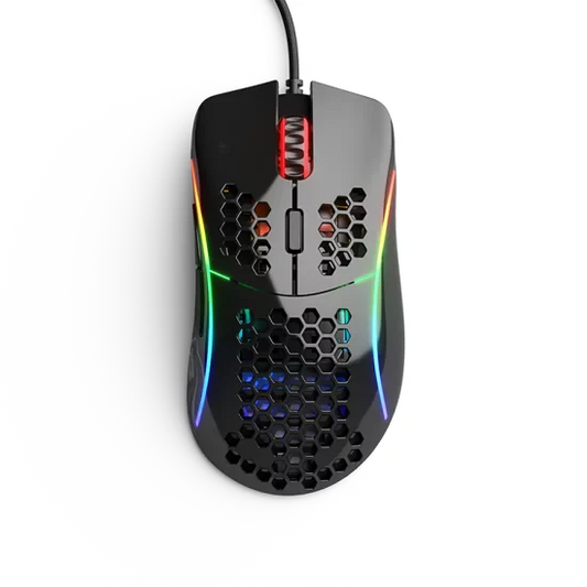 GLORIOUS Model D Wired Ergonomic Gaming Mouse ( GLO-MS-DW-MB ) ( 12000DPI / 6 Macro Buttons ) ( Glossy Black )