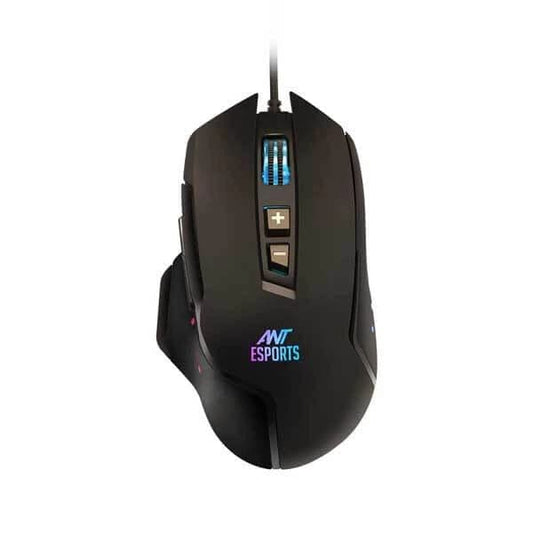 ANT ESPORTS GM300 Wired Ergonomic RGB Gaming Mouse ( GM300-RGB ) ( 4800DPI / 7 Macro Buttons ) ( Black )