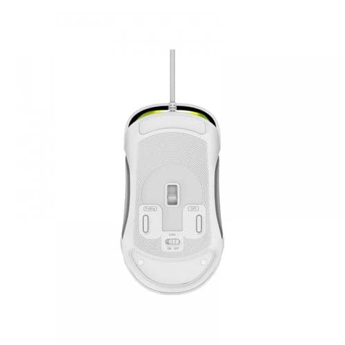ANT ESPORTS GM610 Crystal Wired Ambidextrous RGB Gaming Mouse ( GM610-RGB ) ( 12800DPI / 7 Macro Buttons ) ( White )
