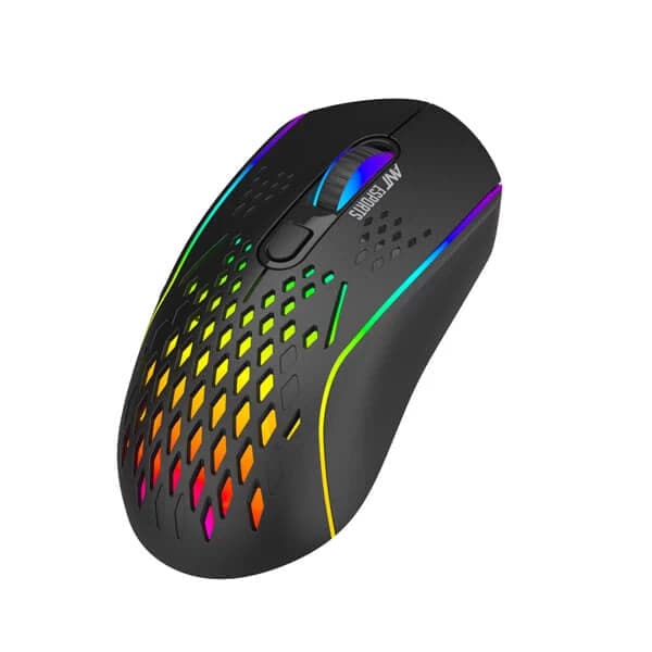ANT ESPORTS GM700 Wireless Ambidextrous RGB Gaming Mouse ( GM700-RGB-BLACK ) ( 4800DPI / 6 Macro Buttons ) ( Black )
