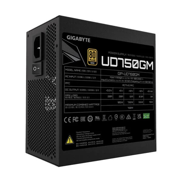 GIGABYTE UD750GM 80+ Gold Fully Modular ATX 2.0 Power Supply