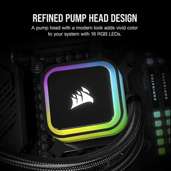 CORSAIR ICUE H100i RGB Elite 240mm CPU Liquid Cooler (Black)