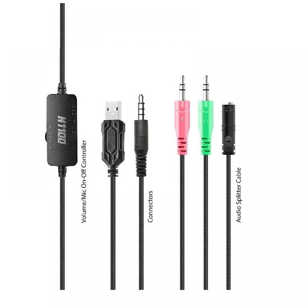 ANT ESPORTS H1100 Pro RGB USB Wired Gaming Headphone ( Black ) ( PC / Playstation / XBox )