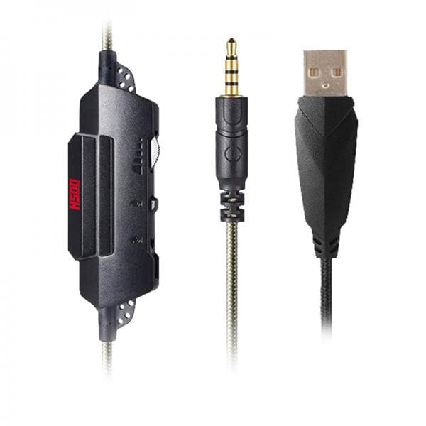 ANT ESPORTS H500 RGB 3.5mm Wired Gaming Headphone ( Black / Red )