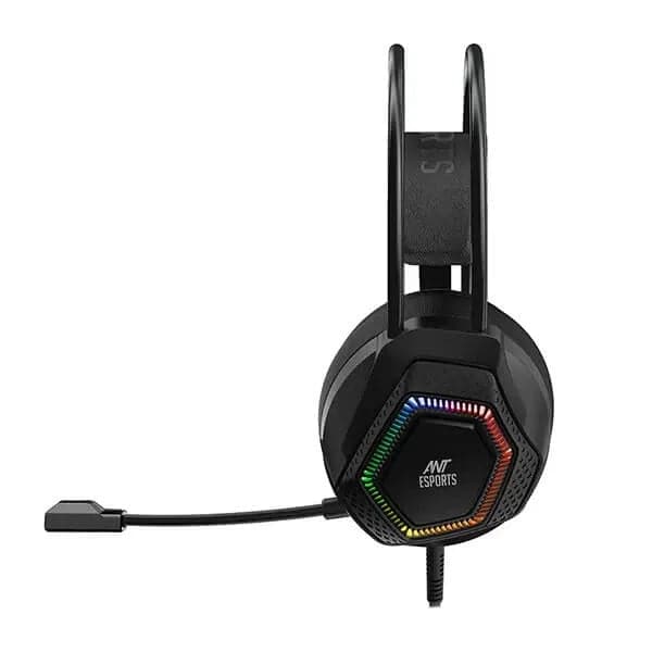 ANT ESPORTS H560 Pro RGB LED Wired 3.5mm Wired Gaming Headphone ( Black ) ( PC / Playstation / Mobile / Xbox )