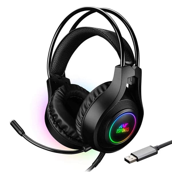 ANT ESPORTS H570 USB Wired Gaming Headphone ( Black ) ( PC / Playstation / Mobile / Xbox )