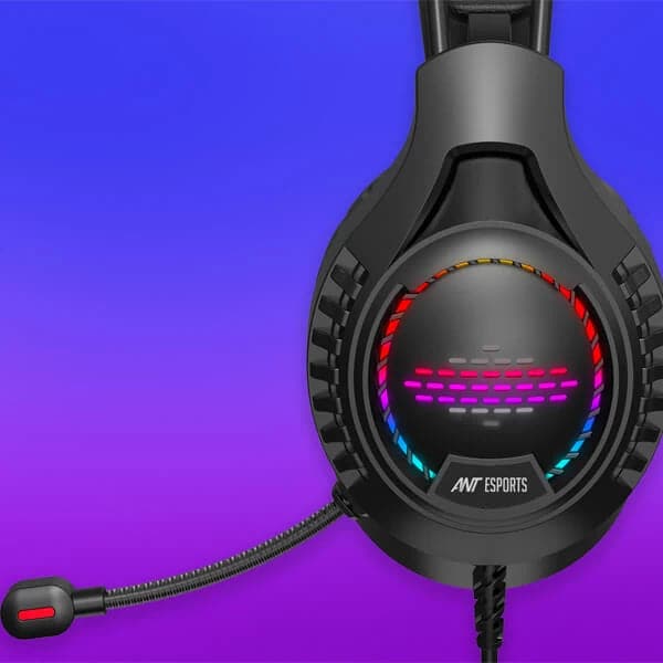 ANT ESPORTS H650 RGB 3.5mm Wired Gaming Headphone ( Black ) ( PC / Playstation / Mobile / Xbox )