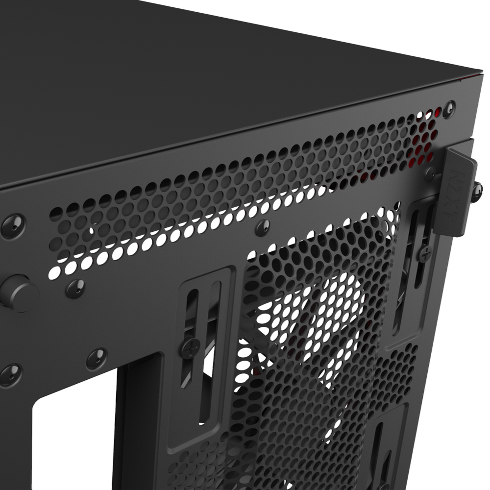 NZXT H710i ATX Mid Tower Cabinet With Tempered Glass And ARGB LED Strip (Black/Red)