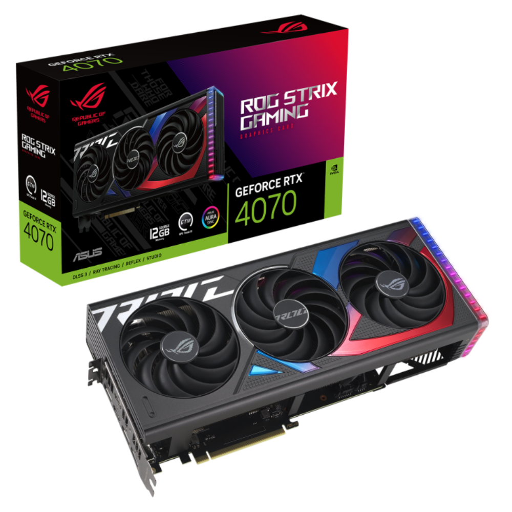 Asus ROG Strix Geforce RTX 4070 12GB NVIDIA Gaming Graphics Card