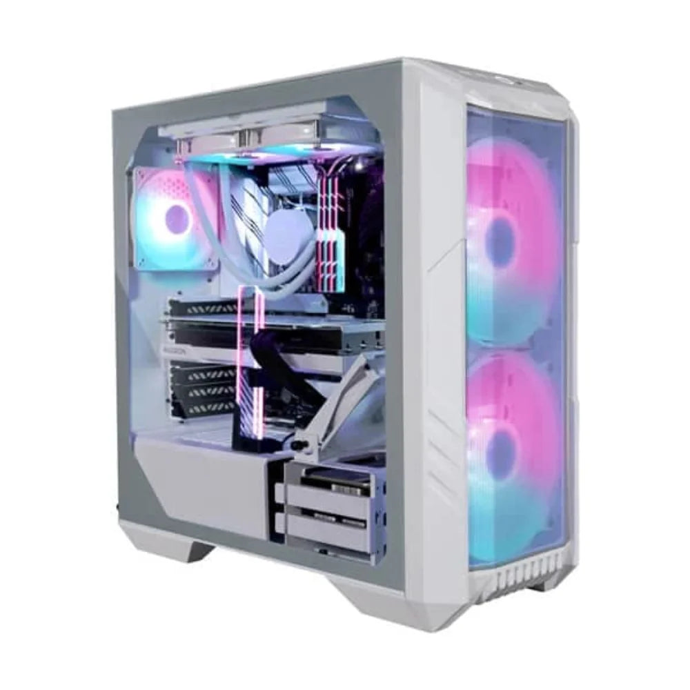 COOLER MASTER HAF 500 ARGB EATX Mid Tower Cabinet (White)