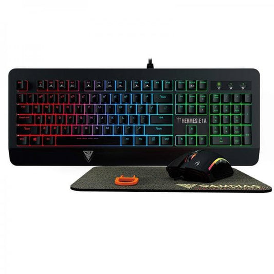 GAMDIAS Hermes E1A Full Size Mechanical Wired Gaming Keyboard ( Black ) ( Clicky Red Switch )