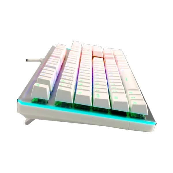 GAMDIAS Hermes M6 Full Size Mechanical Wired Gaming Keyboard ( White ) ( Cherry MX Blue Switch )