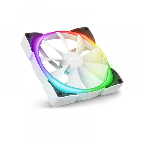 NZXT Aer RGB 2 140mm RGB Cabinet Fans (White) (Twin Pack)