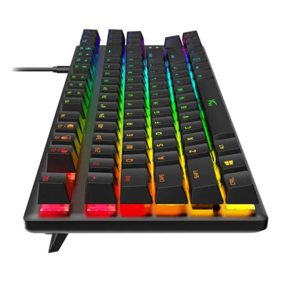 HYPERX Alloy Origins Core PBT RGB Tenkeyless Mechanical Wired Gaming Keyboard (Black) (Linear Red Switch)